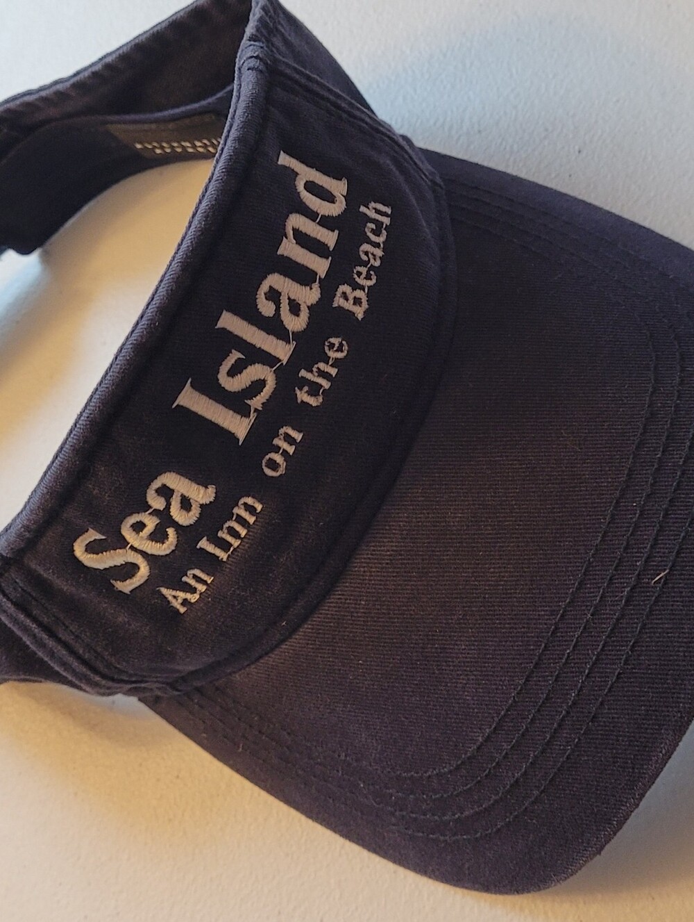 Sea Island Navy Visor - Embroidered Logo